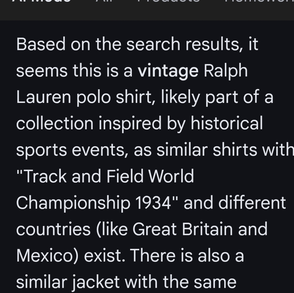 Vintage Polo By Ralph Lauren Big Pony Argentina Track And Field 1934 Polo Shirt - Picture 12 of 12